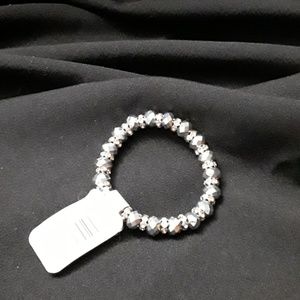 Beaded Silver Color Bracelet